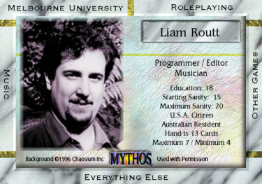 Liam Routt: Programmer / Editor / Musician