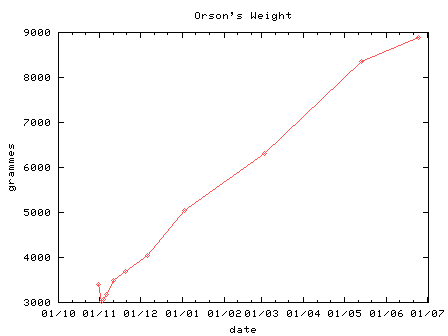 Orson's Weight Graph